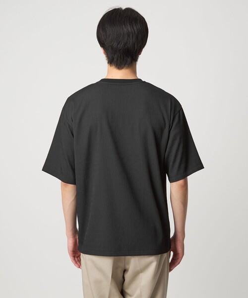 A DAY IN THE LIFE UNITED ARROWS（アデイインザライフユナイテッドアローズ）の「ウェイブ シャーリング リラックス カットソー＜A DAY IN THE LIFE＞（Tシャツ/カットソー・メンズ・ブラック/ナチュラル・L/M）」の8枚目の写真
