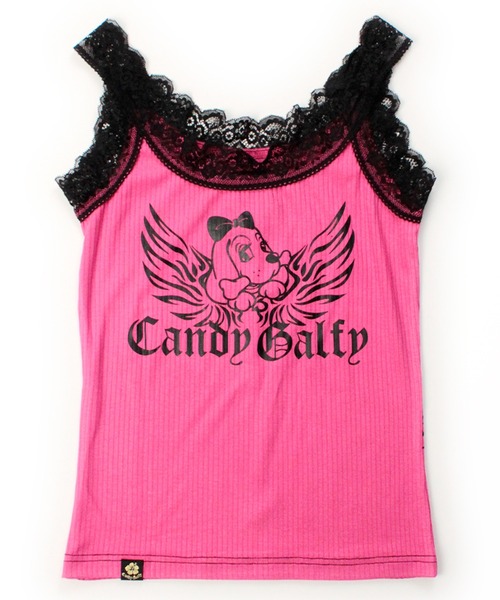 GALFY（ガルフィー）の「【GALFY/ガルフィー】小悪魔♪レースタンク（タンクトップ・レディース・ライトグリーン/ブラック/ピンク・FREE）」の8枚目の写真