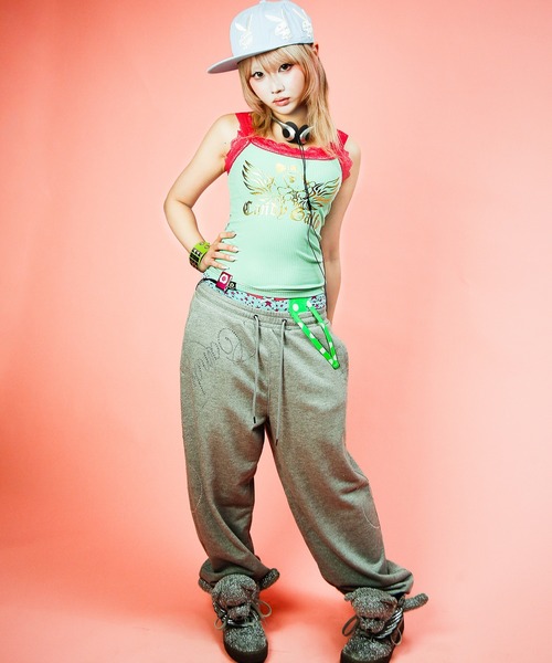 GALFY（ガルフィー）の「【GALFY/ガルフィー】小悪魔♪レースタンク（タンクトップ・レディース・ライトグリーン/ブラック/ピンク・FREE）」の14枚目の写真