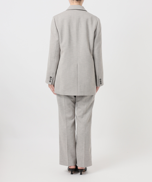 SLOBE IENA（スローブイエナ）の「《セットアップ対応可/WEB限定/追加4》ウォッシャブルツイルダブルジャケット（テーラードジャケット・レディース・グレー/ネイビー・38/36）」の7枚目の写真