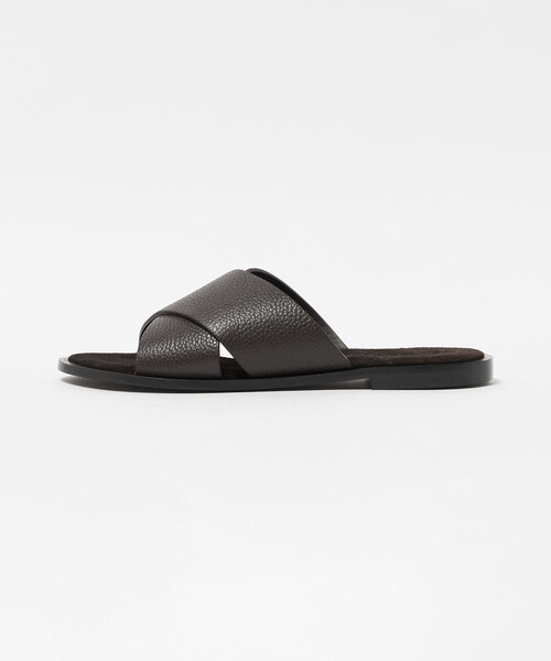 別注】＜L/UCCA＞ GRAIN LEATHER CROSS SANDAL/グレインレザー クロス