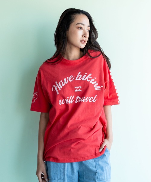 BILLABONG(ビラボン)の「BILLABONG ウィメンズ GRAHIC LOOSE FIT COOL DRY TEE Tシャツ 【2026年夏モデル】(Tシャツ/カットソー・レディース・ホワイト/アイボリー/ブルー系その他/レッド系その他・MEDIUM)」の4枚目の写真