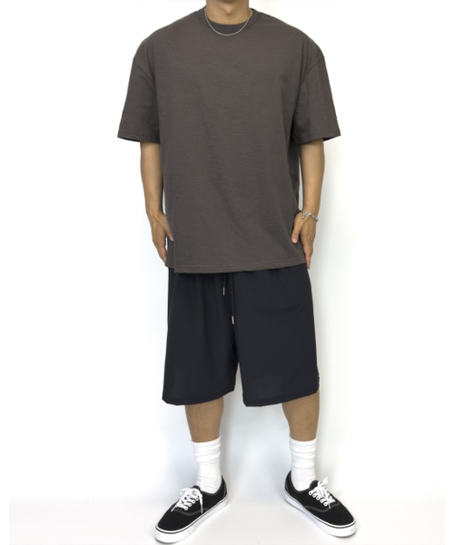 PACIENCIA(パシエンシア)の「無地オーバーサイズスラブ半袖CHARCOAL(Tシャツ/カットソー・メンズ・その他・LARGE/X-LARGE/XX-LARGE)」の2枚目の写真
