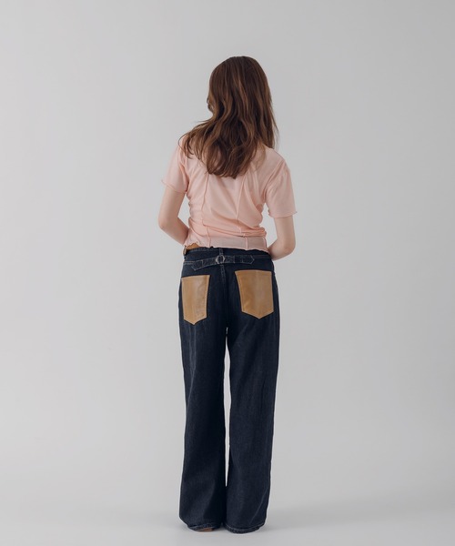 MUHET(ミュエータ)の「outseam side button cardigan / サイドボタンカーディガン(カーディガン/ボレロ・レディース・オートミール/ピンク/ネイビー・FREE)」の16枚目の写真
