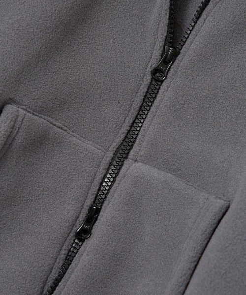HOLIDAY(ホリデイ)の「CLASSIC FLEECE ZIP-UP HOODIE クラシックフリースジップアップフーディー(パーカー・レディース・グレー/ブラック・ONE SIZE)」の6枚目の写真