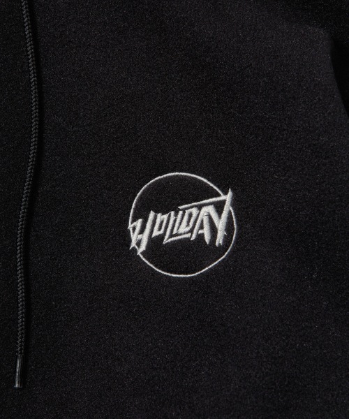 HOLIDAY(ホリデイ)の「CLASSIC FLEECE ZIP-UP HOODIE クラシックフリースジップアップフーディー(パーカー・レディース・グレー/ブラック・ONE SIZE)」の9枚目の写真