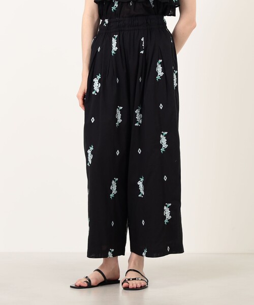 NE QUITTEZ PAS!（ヌキテパ）の「ne Quittez pas Cotton Voile Jasmin パンツ（その他パンツ・レディース・ブラック系その他/ブルー系その他・S）」の10枚目の写真
