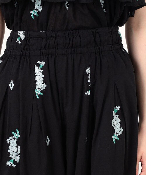 NE QUITTEZ PAS!（ヌキテパ）の「ne Quittez pas Cotton Voile Jasmin パンツ（その他パンツ・レディース・ブラック系その他/ブルー系その他・S）」の3枚目の写真