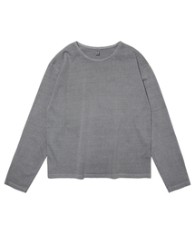 OTHERFITS（アザーフィッツ）の「ピグメントプレーンクロップ長袖Tシャツ（グレー）（Tシャツ/カットソー）」