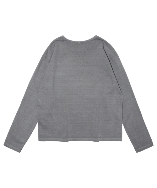 OTHERFITS（アザーフィッツ）の「ピグメントプレーンクロップ長袖Tシャツ（グレー）（Tシャツ/カットソー・メンズ・その他・FREE）」の2枚目の写真