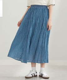 ＜ＩＮＤＩＡ＞デニム調スカート