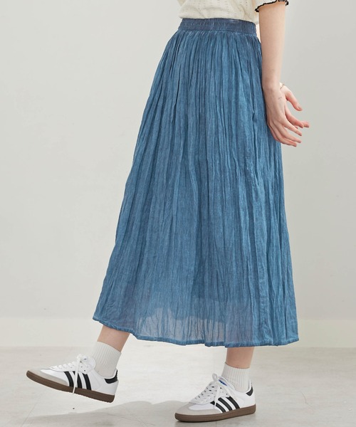 BELLUNA PLUS(ベルーナ)の「<INDIA>デニム調スカート(スカート・レディース・ネイビー/ブルー・MEDIUM/X-LARGE/LARGE)」の10枚目の写真