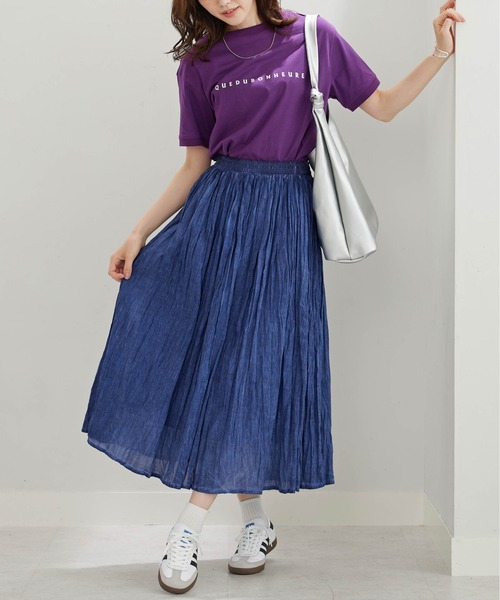BELLUNA PLUS(ベルーナ)の「<INDIA>デニム調スカート(スカート・レディース・ネイビー/ブルー・MEDIUM/X-LARGE/LARGE)」の8枚目の写真