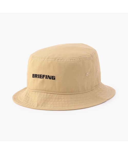 BRIEFING WIND AND SEAバケットハット ベージュ 新品タグ付き ブランド古着】BRIEFING｜ブリーフィング（メンズ）のハット（ベージュ