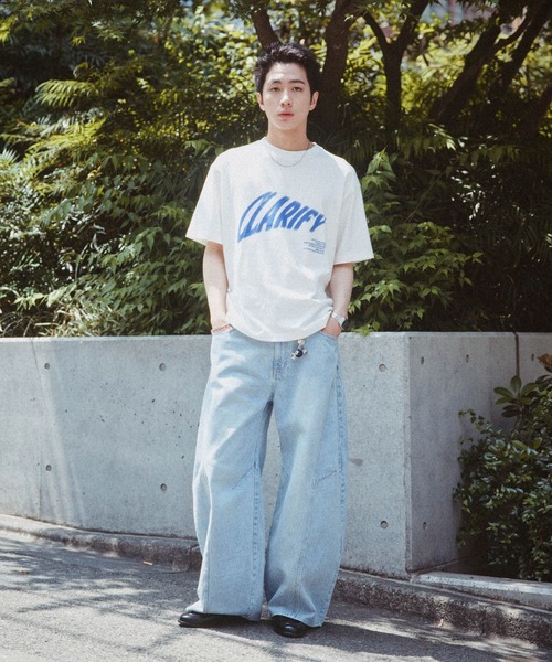 RAGEBLUE（レイジブルー）の「Nuance Graphics Print T-Shirts/ボカシグラフィックTシャツ（Tシャツ/カットソー・メンズ・ホワイト/ネイビー/ブラック・MEDIUM/LARGE）」の4枚目の写真