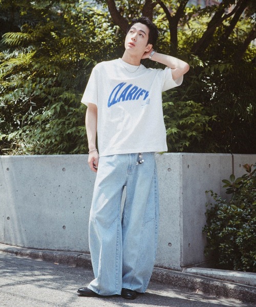 RAGEBLUE（レイジブルー）の「Nuance Graphics Print T-Shirts/ボカシグラフィックTシャツ（Tシャツ/カットソー・メンズ・ホワイト/ネイビー/ブラック・MEDIUM/LARGE）」の5枚目の写真