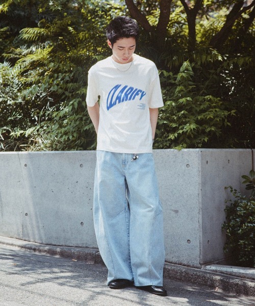 RAGEBLUE（レイジブルー）の「Nuance Graphics Print T-Shirts/ボカシグラフィックTシャツ（Tシャツ/カットソー・メンズ・ホワイト/ネイビー/ブラック・MEDIUM/LARGE）」の6枚目の写真