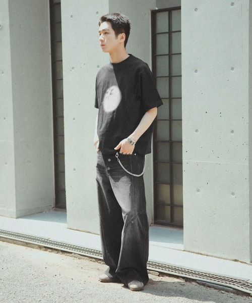 RAGEBLUE（レイジブルー）の「Nuance Graphics Print T-Shirts/ボカシグラフィックTシャツ（Tシャツ/カットソー・メンズ・ホワイト/ネイビー/ブラック・MEDIUM/LARGE）」の12枚目の写真