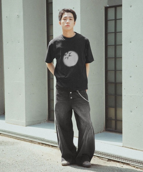 RAGEBLUE（レイジブルー）の「Nuance Graphics Print T-Shirts/ボカシグラフィックTシャツ（Tシャツ/カットソー・メンズ・ホワイト/ネイビー/ブラック・MEDIUM/LARGE）」の13枚目の写真