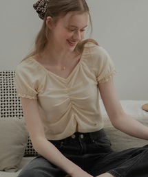 JUMELLE | フロントギャザートップス(Tシャツ/カットソー)
