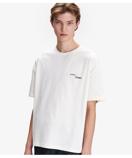 A.P.C.(アーペーセー)の「A.P.C. FRGMT. T-SHIRT FRGMT PRINT 1/LOGO(Tシャツ/カットソー・メンズ・ホワイト/ネイビー・S/XS/XXS/XL/L/M)」の3枚目の写真