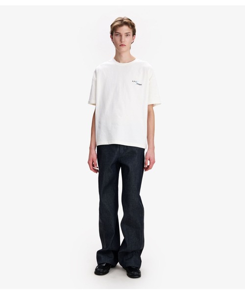 A.P.C.(アーペーセー)の「A.P.C. FRGMT. T-SHIRT FRGMT PRINT 1/LOGO(Tシャツ/カットソー・メンズ・ホワイト/ネイビー・S/XS/XXS/XL/L/M)」の4枚目の写真