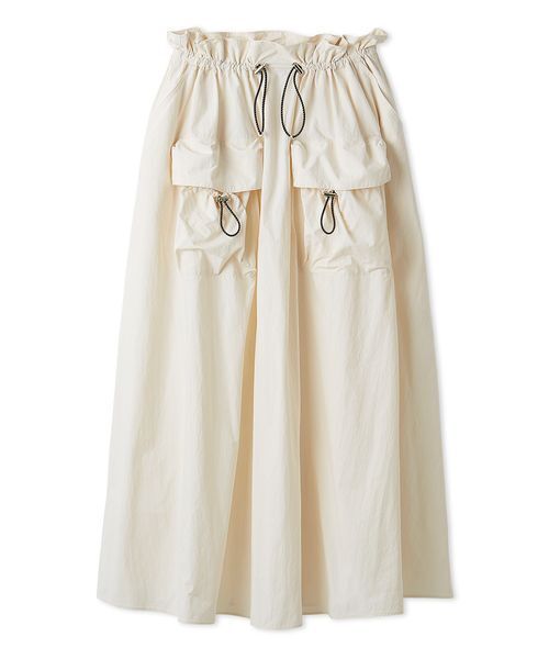 Mila Owen(ミラオーウェン)の「【UVカット】【撥水】【接触冷感】マルチファンクションポケットデザインスカート(スカート・レディース・ホワイト/レッド/ダークブラウン・0/1)」の10枚目の写真
