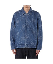 CALEE（キャリー）の「CROSS PATTERN JACQUARD DENIM SWINGTOP（その他アウター）」