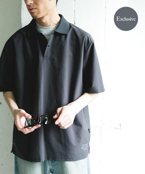 MARMOT（マーモット）の「『別注』Marmot×DOORS　DOT AIR POLO SHIRTS（ポロシャツ・メンズ・スミクロ/カーキ/ブルー・LARGE/X-LARGE/MEDIUM）」の3枚目の写真