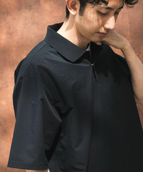 MARMOT（マーモット）の「『別注』Marmot×DOORS　DOT AIR POLO SHIRTS（ポロシャツ・メンズ・スミクロ/カーキ/ブルー・LARGE/X-LARGE/MEDIUM）」の6枚目の写真