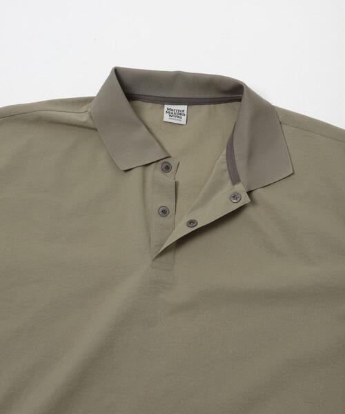 MARMOT（マーモット）の「『別注』Marmot×DOORS　DOT AIR POLO SHIRTS（ポロシャツ・メンズ・スミクロ/カーキ/ブルー・LARGE/X-LARGE/MEDIUM）」の14枚目の写真