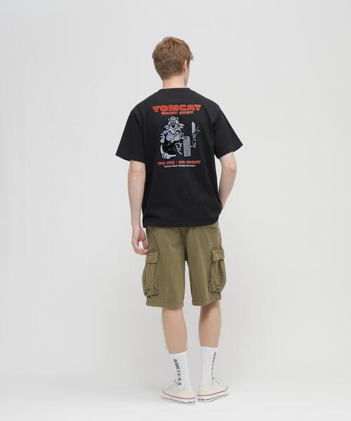 AVIREX(アヴィレックス)の「U.S. NAVY TOMCAT FLOCKY T-SHIRT / トムキャット フロッキープリント 半袖Tシャツ / AVIREX / アヴィレックス(Tシャツ/カットソー・メンズ・ネイビー/ホワイト/ブラック・X-LARGE/XX-LARGE/LARGE/MEDIUM)」の8枚目の写真