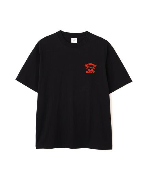 AVIREX(アヴィレックス)の「U.S. NAVY TOMCAT FLOCKY T-SHIRT / トムキャット フロッキープリント 半袖Tシャツ / AVIREX / アヴィレックス(Tシャツ/カットソー・メンズ・ネイビー/ホワイト/ブラック・X-LARGE/XX-LARGE/LARGE/MEDIUM)」の11枚目の写真