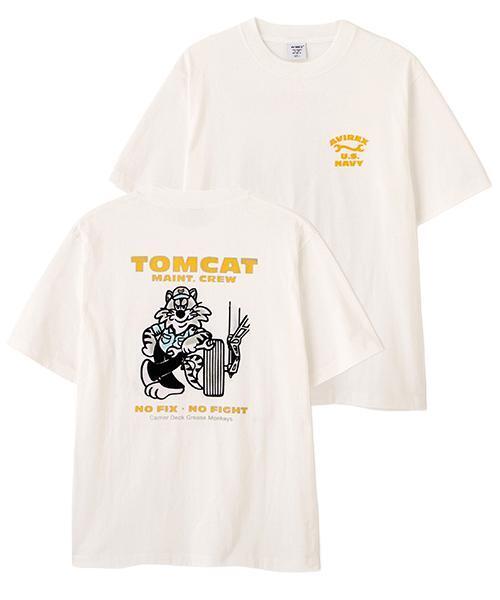 AVIREX(アヴィレックス)の「U.S. NAVY TOMCAT FLOCKY T-SHIRT / トムキャット フロッキープリント 半袖Tシャツ / AVIREX / アヴィレックス(Tシャツ/カットソー・メンズ・ネイビー/ホワイト/ブラック・X-LARGE/XX-LARGE/LARGE/MEDIUM)」の17枚目の写真