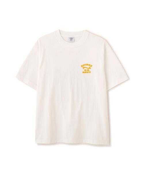 AVIREX(アヴィレックス)の「U.S. NAVY TOMCAT FLOCKY T-SHIRT / トムキャット フロッキープリント 半袖Tシャツ / AVIREX / アヴィレックス(Tシャツ/カットソー・メンズ・ネイビー/ホワイト/ブラック・X-LARGE/XX-LARGE/LARGE/MEDIUM)」の18枚目の写真