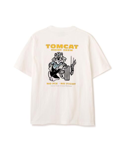 AVIREX(アヴィレックス)の「U.S. NAVY TOMCAT FLOCKY T-SHIRT / トムキャット フロッキープリント 半袖Tシャツ / AVIREX / アヴィレックス(Tシャツ/カットソー・メンズ・ネイビー/ホワイト/ブラック・X-LARGE/XX-LARGE/LARGE/MEDIUM)」の19枚目の写真