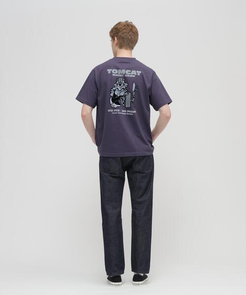 AVIREX(アヴィレックス)の「U.S. NAVY TOMCAT FLOCKY T-SHIRT / トムキャット フロッキープリント 半袖Tシャツ / AVIREX / アヴィレックス(Tシャツ/カットソー・メンズ・ネイビー/ホワイト/ブラック・X-LARGE/XX-LARGE/LARGE/MEDIUM)」の22枚目の写真
