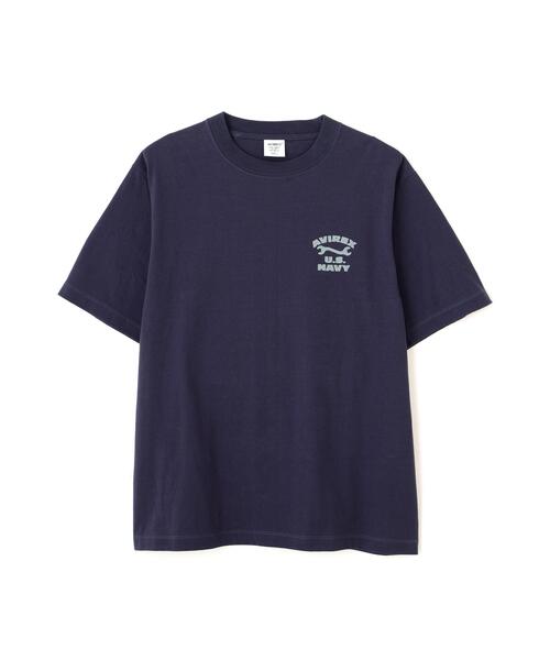 AVIREX(アヴィレックス)の「U.S. NAVY TOMCAT FLOCKY T-SHIRT / トムキャット フロッキープリント 半袖Tシャツ / AVIREX / アヴィレックス(Tシャツ/カットソー・メンズ・ネイビー/ホワイト/ブラック・X-LARGE/XX-LARGE/LARGE/MEDIUM)」の4枚目の写真