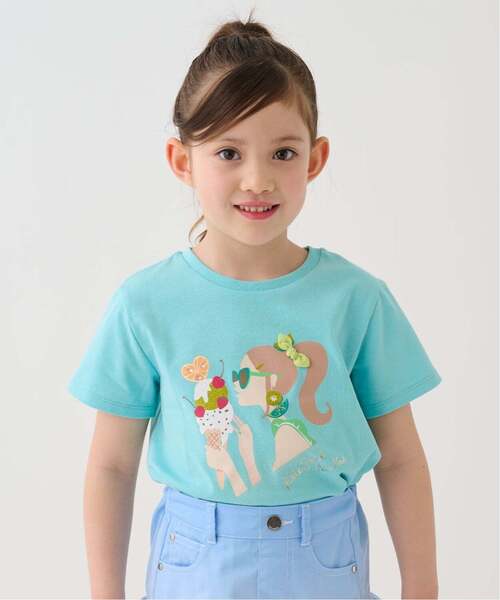 kate spade new york kids（ケイトスペードニューヨーク）の「オレンジアイスクリームTシャツ（Tシャツ/カットソー・キッズ・オフホワイト/エメラルド/スモークピンク・160cm/130cm/150cm/120cm/140cm）」の12枚目の写真