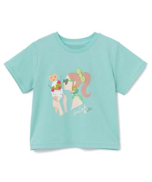 kate spade new york kids（ケイトスペードニューヨーク）の「オレンジアイスクリームTシャツ（Tシャツ/カットソー・キッズ・オフホワイト/エメラルド/スモークピンク・160cm/130cm/150cm/120cm/140cm）」の5枚目の写真