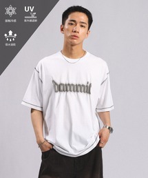 <接触冷感/吸水速乾>発泡プリントTシャツ