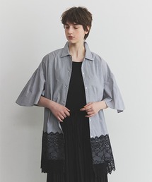 【Kin.】レースドッキングシャツチュニック