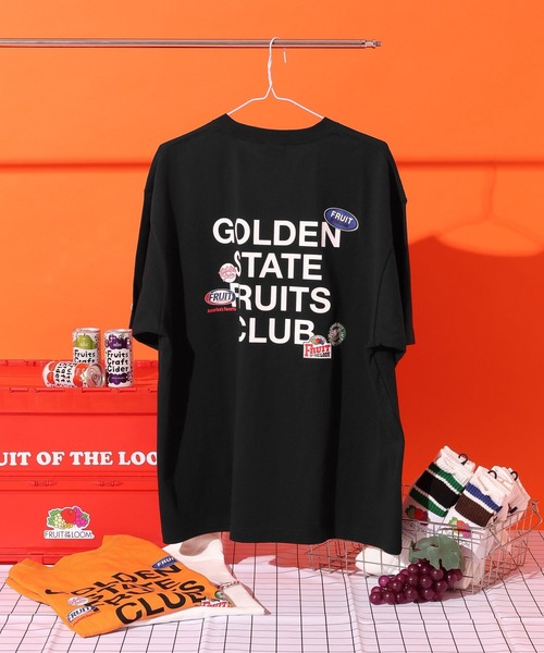 FRUIT OF THE LOOM(フルーツオブザルーム)の「【FRUIT OF THE LOOM / BAYFLOW】バックプリントTシャツ(Tシャツ/カットソー・メンズ・オフホワイト/ブラック/オレンジ・MEDIUM/LARGE)」の3枚目の写真