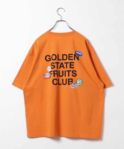 FRUIT OF THE LOOM(フルーツオブザルーム)の「【FRUIT OF THE LOOM / BAYFLOW】バックプリントTシャツ(Tシャツ/カットソー・メンズ・オフホワイト/ブラック/オレンジ・MEDIUM/LARGE)」の5枚目の写真