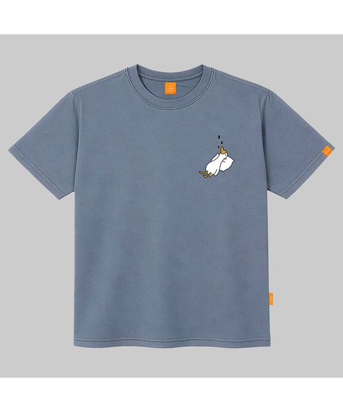 LLAMO(エラモ)の「スリップダック 半袖Tシャツ 男女共用 ビッグサイズ S 4XL(Tシャツ/カットソー・レディース・カーキ/グレー/ダークインディゴブルー/ブラック・SMALL/X-LARGE/4XL/3XL/LARGE/MEDIUM/2XL)」の4枚目の写真