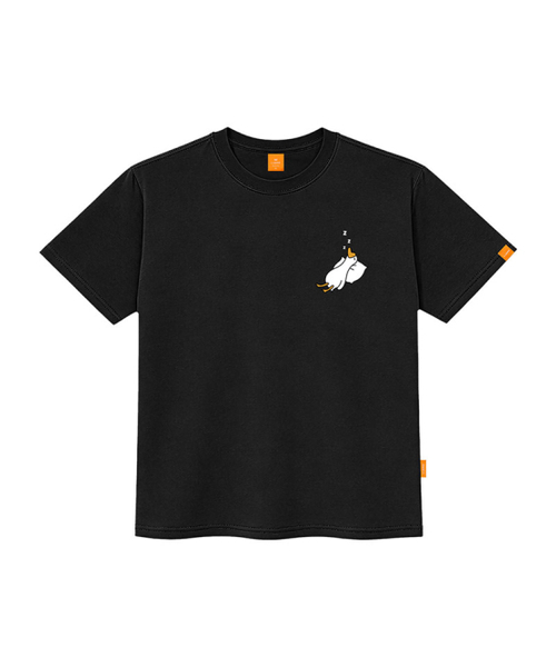 LLAMO(エラモ)の「スリップダック 半袖Tシャツ 男女共用 ビッグサイズ S 4XL(Tシャツ/カットソー・レディース・カーキ/グレー/ダークインディゴブルー/ブラック・SMALL/X-LARGE/4XL/3XL/LARGE/MEDIUM/2XL)」の5枚目の写真