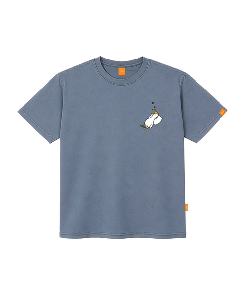 LLAMO(エラモ)の「スリップダック 半袖Tシャツ 男女共用 ビッグサイズ S 4XL(Tシャツ/カットソー・レディース・カーキ/グレー/ダークインディゴブルー/ブラック・SMALL/X-LARGE/4XL/3XL/LARGE/MEDIUM/2XL)」の7枚目の写真