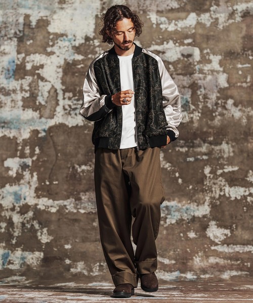 Jih Nunc（ジーヌンク）の「mj11700- フローラルプリントスカジャン(JIH-R1192)（スカジャン・メンズ・パープル/ブラック・L/M/S）」の8枚目の写真