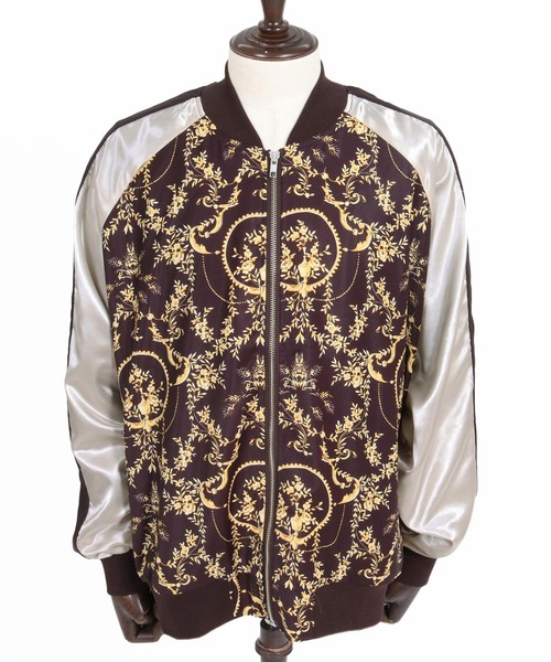 Jih Nunc（ジーヌンク）の「mj11700- フローラルプリントスカジャン(JIH-R1192)（スカジャン・メンズ・パープル/ブラック・L/M/S）」の17枚目の写真