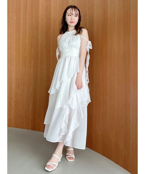 dazzlin(ダズリン)の「アシメフリルリボンシフォンワンピース(ワンピース・レディース・ブラック/ブルー/ピンク・MEDIUM/SMALL)」の12枚目の写真